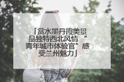赏水墨丹霞美景 品独特西北风情 “青年城市体验官”感受兰州魅力